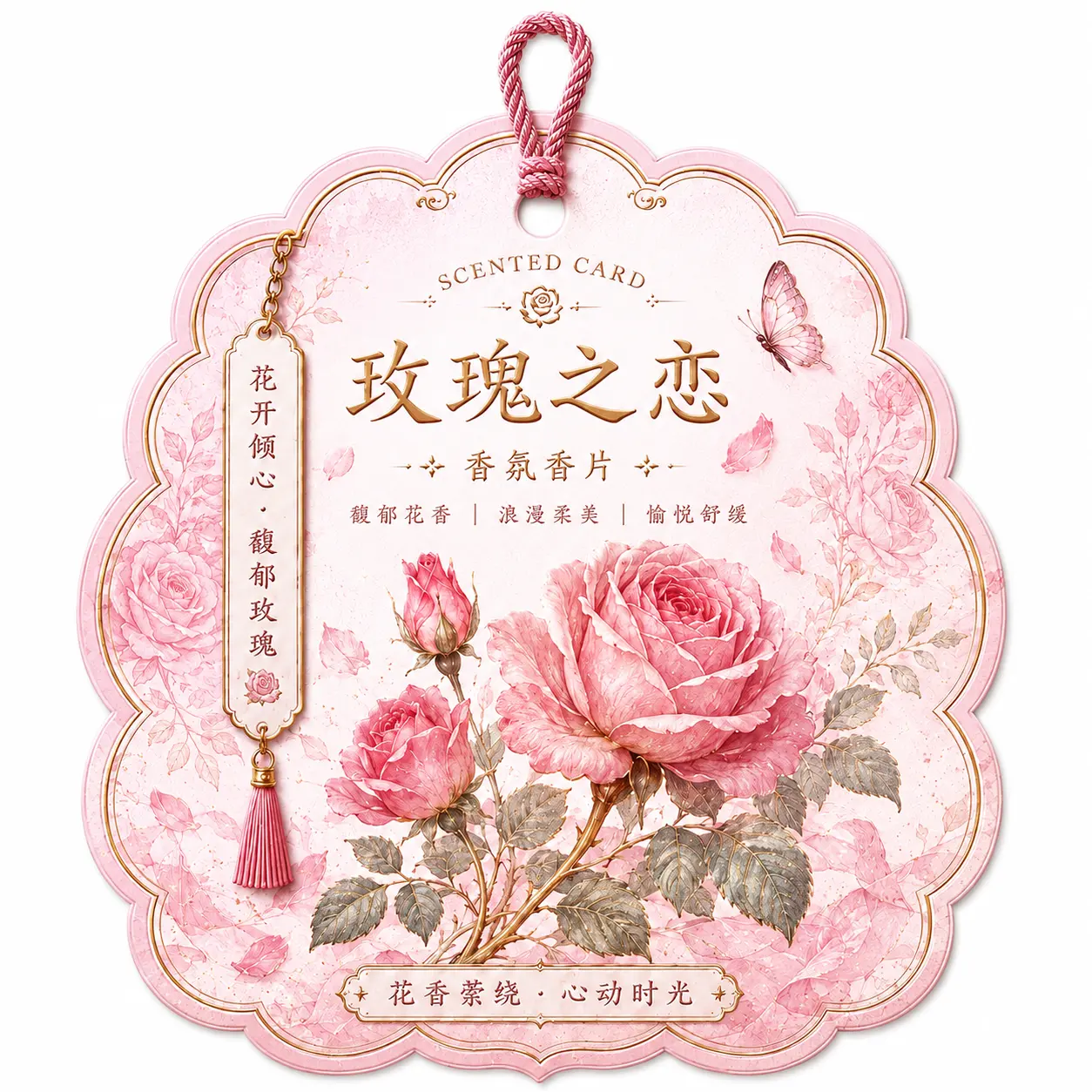 Rose adora ambientador pendurado