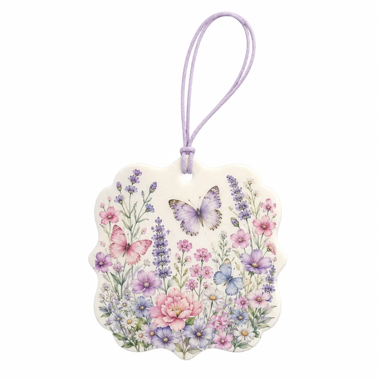 Ambientador de borboleta floral suspenso