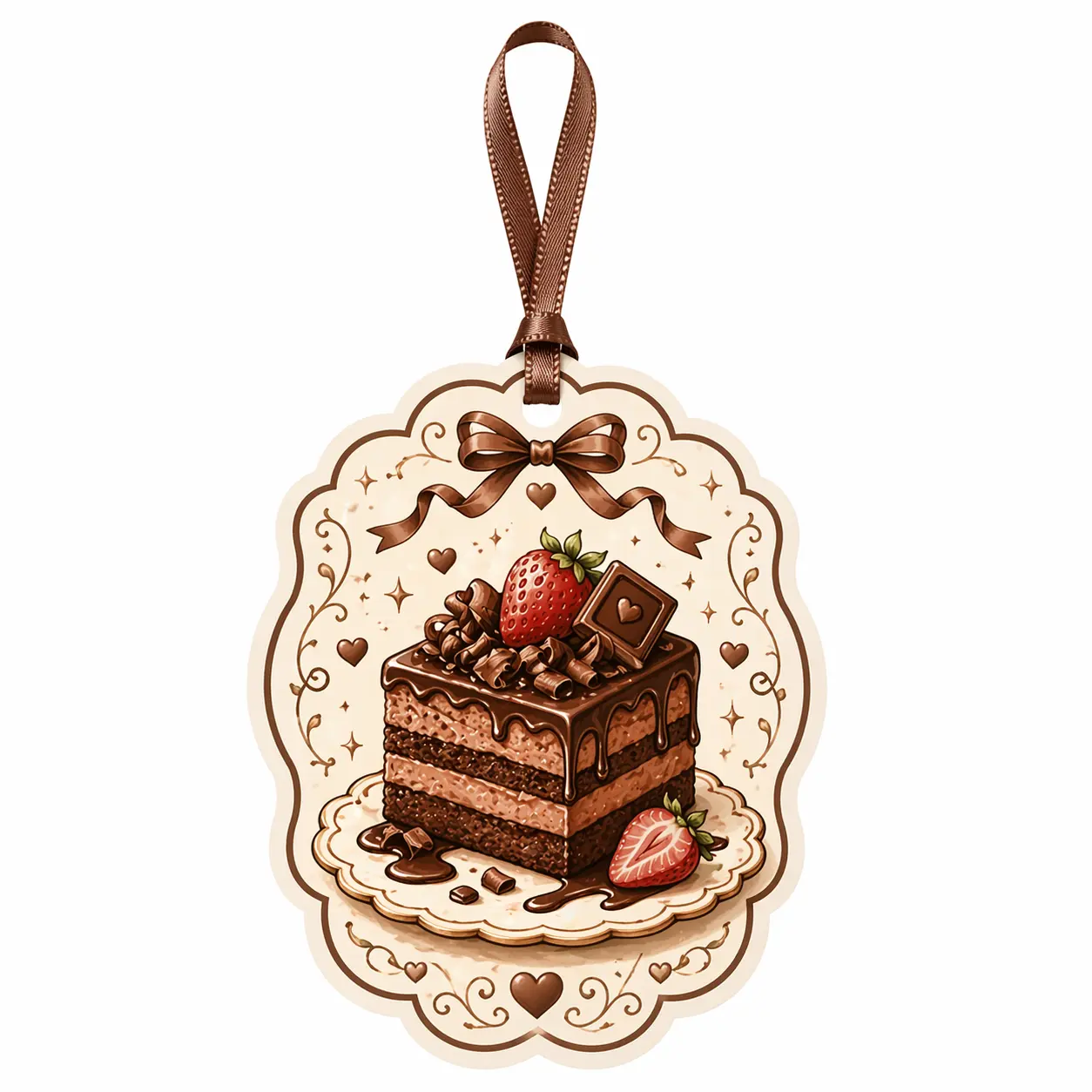 Schokoladenkuchen-Hängelufterfrischer