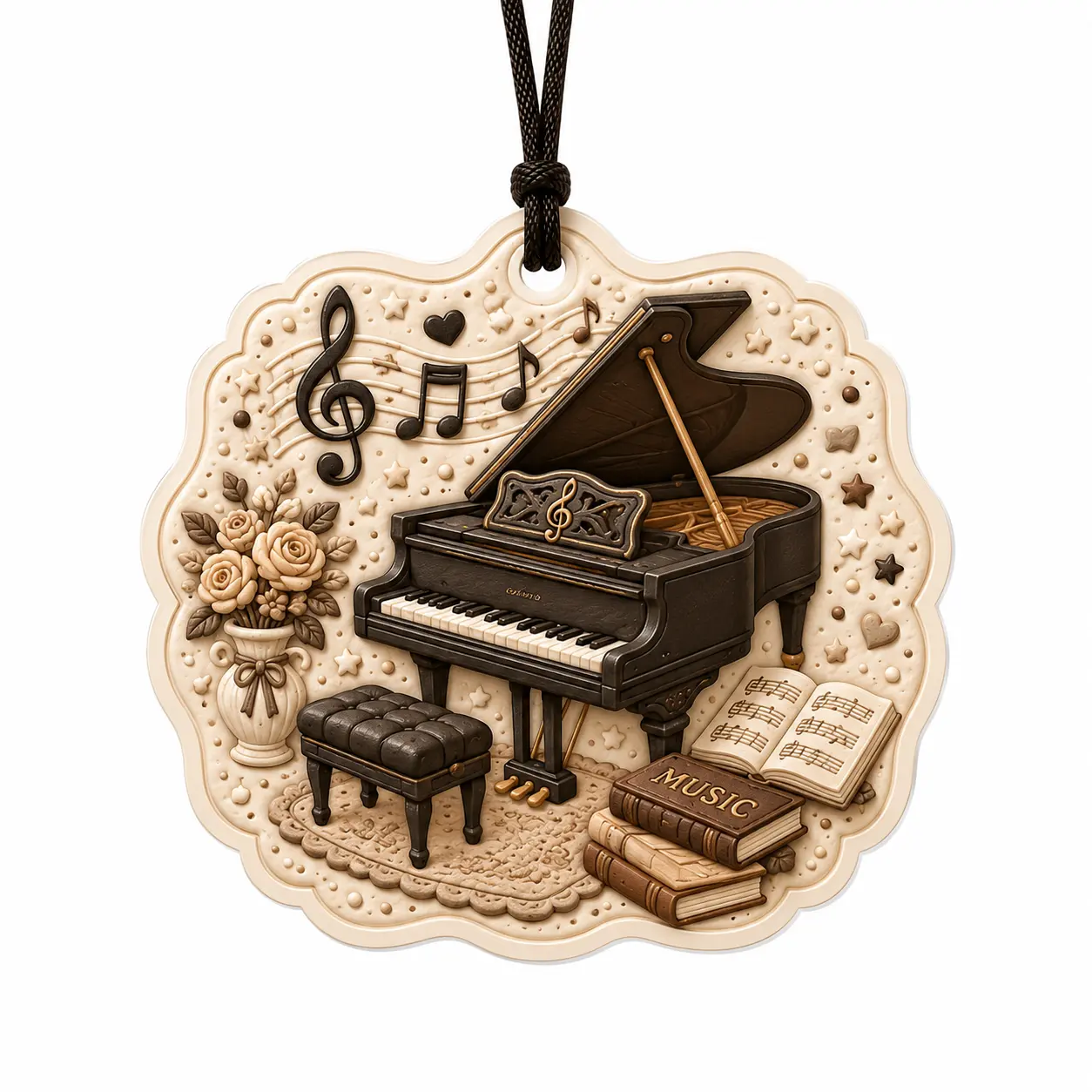 Ambientador pendurado para piano