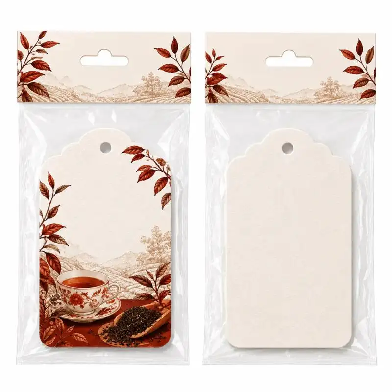 Cartões perfumados para presentes de chá